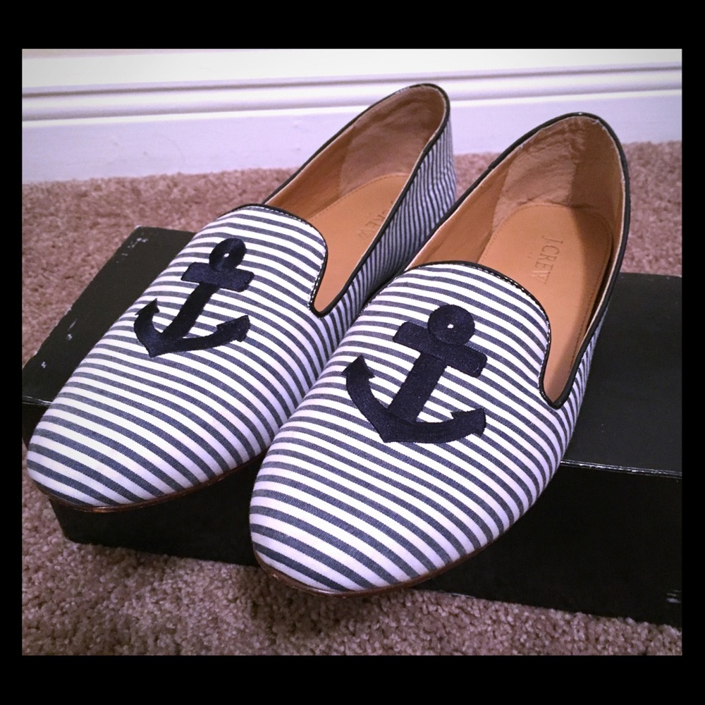 Addie Printed Anchor Loafers